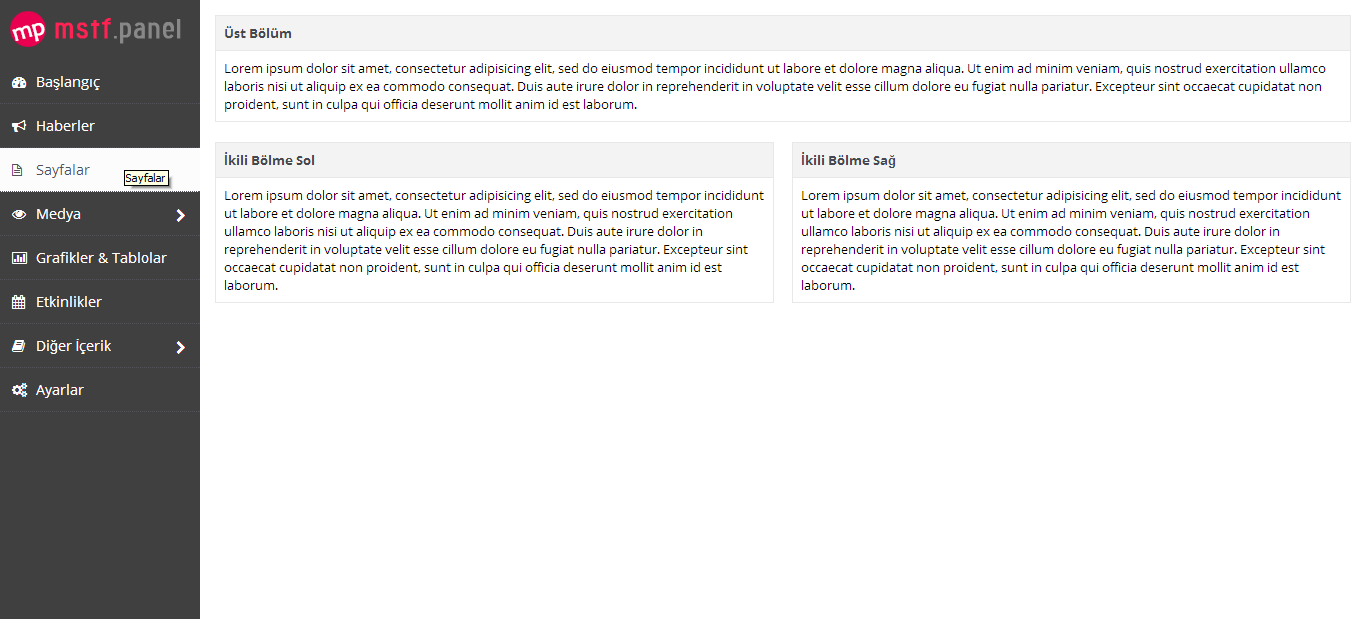 HTML 5 Admin Panel | mstf.panel html admin panel | yönetici paneli teması HTML 5 Admin Panel | mstf.panel html admin panel | yönetici paneli teması