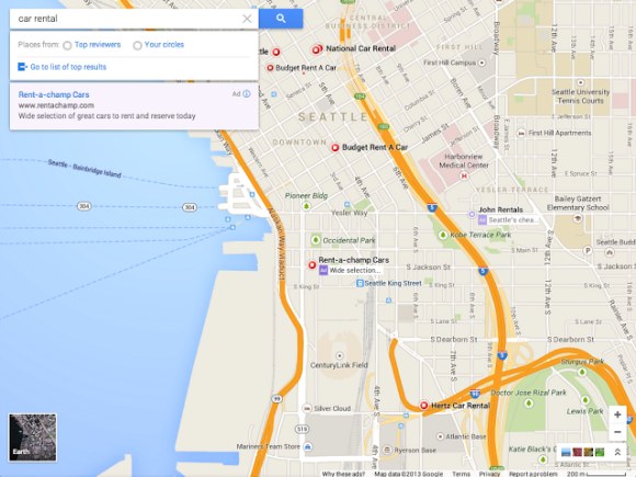 Google Maps’in yeni arayüzü Google Maps’in yeni arayüzü